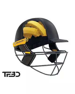 Masuri TF3D - E Line Steel Senior Cricket Helmet - Navy • $390.14