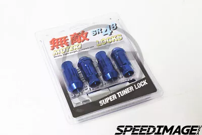 Muteki Sr48 Blue Chrome 48mm 12x1.25 Open Ended Locks Set Acorn Tuner • $1033.99