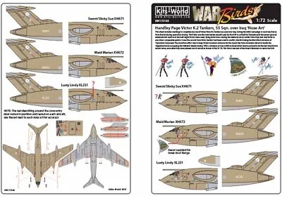 Kits World 172160 Aircraft Decals 1:72 Handley-Page Victor K.2 Tankers 55 Sqn Ov • £10.34