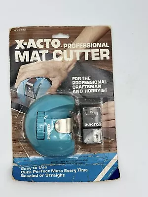 $16.48 • Buy Vintage X-ACTO Professional Mat Cutter Sealed  Bevel Straight 7740 NEW FAST SHIP