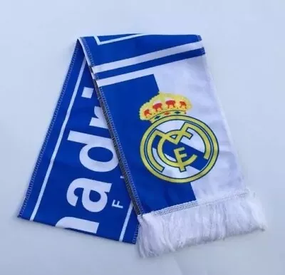 Quality Print Real Madrid Soccer Club Lightweight Sports Scarf/Futbol Bufanda. • $12.99