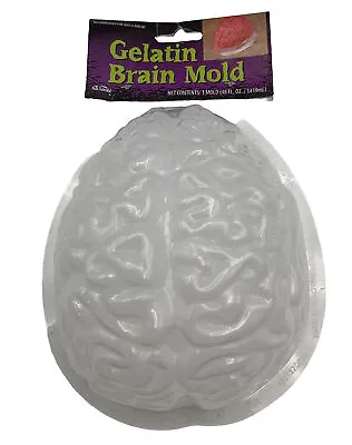 Plastic GELATIN BRAIN Shaped 3D MOLD Jello Candy Clay Halloween Zombie • $12