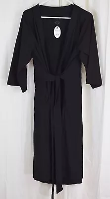 Joyaria Labor/Delivery/Nursing Maternity Robe Nightgown Black Size Large/XL • $28.80