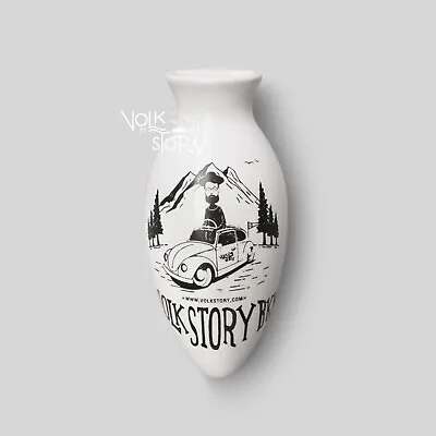 Vw Volkstory Ceramic Vintage Flower Bud Vase Dashboard Bug Bus Beetle • $35