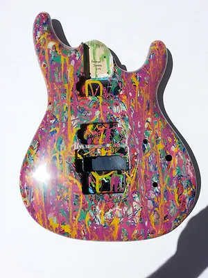 Replacement Guitar Body For Ibanez JS - Custom Painted -  Gumball Wall  • $999.99