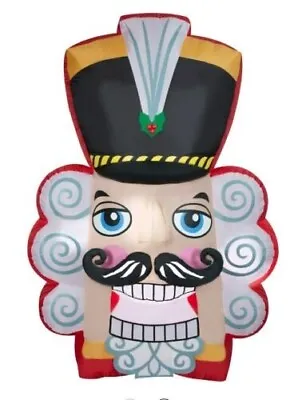 Holiday Time 8 FT  Nutcracker Face Christmas Airblown Inflatable Gemmy. New • $64.99