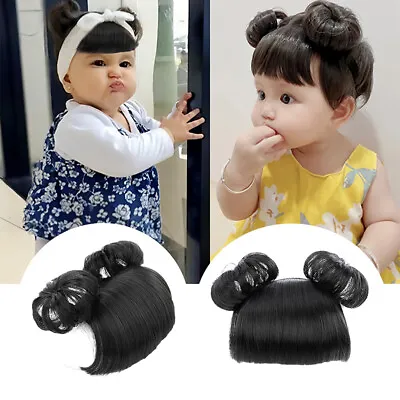 Baby Wig Braid Hairband Wig For Kids Baby Children Fake Hair Headband NL • £6.18