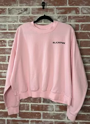 H&M/Blackpink - Logo Light Pink Sweater Sweatshirt Women's Size XL (Kpop) • $5.56