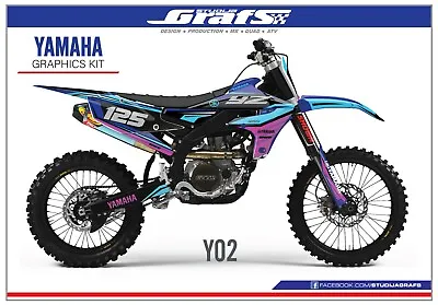 YAMAHA Complete Dirt Bike Graphics Kit For YZ YZF 50 65 85 125 250 450 • $149