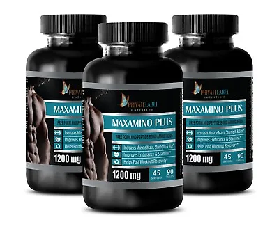 Amino Complete - MAXAMINO PLUS COMPLEX - Bcaa Amino Acids -3 Bottles 270 Tablets • $62.07
