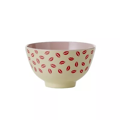 RICE Melamine Small Bowl In Lips Print • £5.50