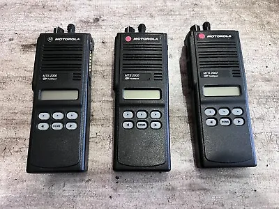 Lot Of 3 Used Motorola MTS2000 UHF Portable Radio No Battery A5 • $89.99