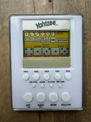 Yahtzee Handheld Video Game 2007 Parker Brothers New Battery TESTED WORKING • $14.83
