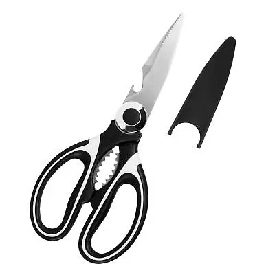 Food Meat Kitchen Scissors Heavy Duty With Protective Cover Vegetable Scissors • £4.99