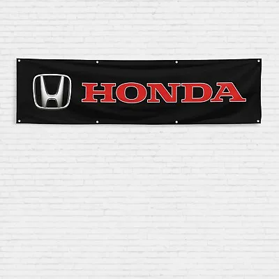 For Honda Car Enthusiast 2x8 Ft Flag Racing Show Garage Man Cave Banner • $17.99