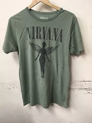 Trunk LTD *FREE PEOPLE Nirvana T-Shirt Women Olive Green 100% Cotton NEW • $40.86