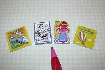Miniature 4 Children's Classic Books (Various Titles Set #4): DOLLHOUSE 1:12 • $5.98