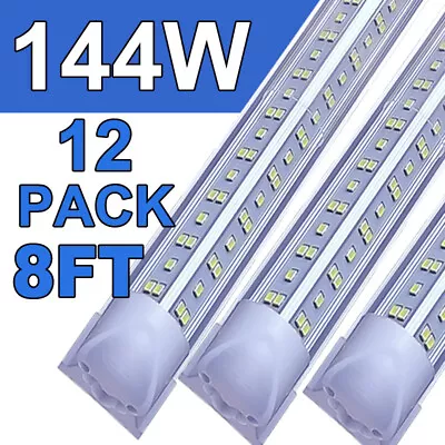 12pack 8 Foot Led Shop Lights 144w Fixture 8ft T8 Led Tube Light 8' Garage Light • $219.90