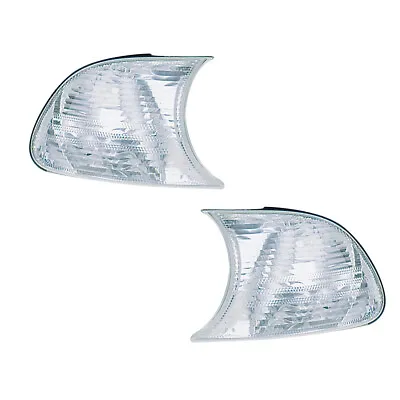 Corner Signal Lights Pair Set For 99-01 BMW 3 Series E46 Coupe (Clear) • $31