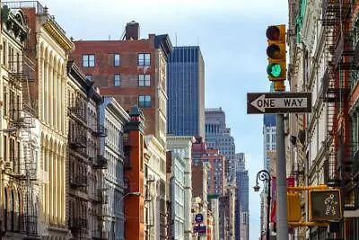 New York City Street Scene SOHO Lower Manhattan Photo Poster 24x36 • $14.98