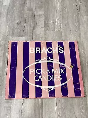 Vintage Brach's Candy Pick-A-Mix Candy Land Metal Sign Display Advertising • $82.80