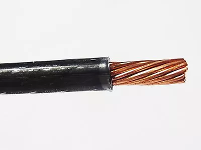 Thhn 6 Awg Gauge Black  Nylon Pvc Stranded Copper  Building Wire 75' • $92.92