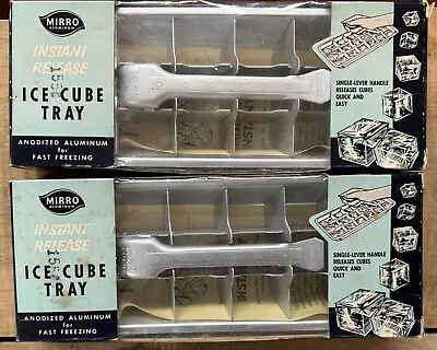 Vintage Mirro Instant Release Aluminum Ice Cube Trays NEW In Box NIB • $20