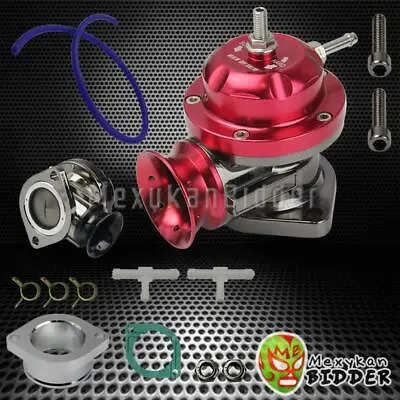 Universal Adjustable Type RS Turbo BOV Blow Off Valve 2.5  Flange Mount Red • $32.14