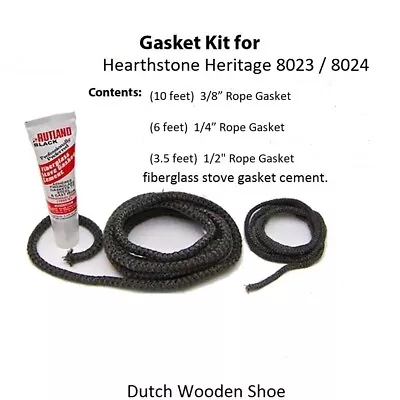 Hearthstone Heritage Wood Stove 8023-8024  Gasket  -  90-58215  Replacement Kit • $42.95