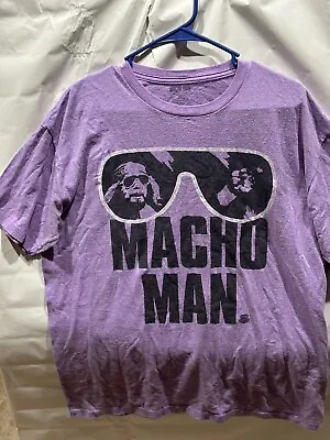 Macho Man Randy Savage Purple Sunglasses T-shirt • $65