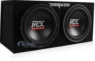 MTX TNE212D 12-Inch 400-Watt RMS Car Audio Dual Loaded Subwoofer Box Enclosure • $169.95