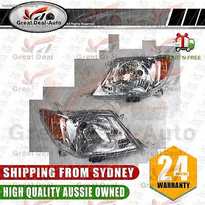 Set / Pair LH+RH Head Light Front Lamp For Toyota Hilux Ute 2005~2008 2WD 4WD • $129.23