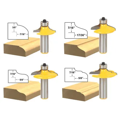 1/2 12mm Shank Ogee Drawer Front &Cabinet Door Front Router Bit Set Raised Panel • £18.35