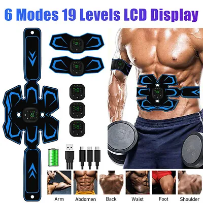 Muscle Stimulator EMS Ab Trainer Tens Unit Portable Stimulater Abs Massager HOT • $19.45