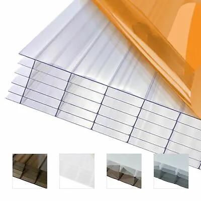 £43.24 • Buy 35mm Polycarbonate Sheet Conservatory Lean-To Carport Canopy Multiwall Roofing