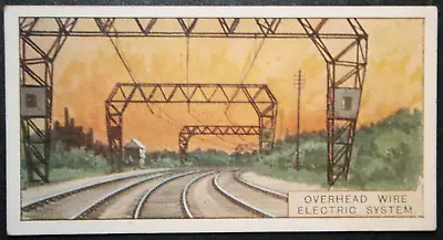 SOUTHERN RAILWAY Overhead Catenary Gantries  Vintage 1927 Card  CD05 • £5.99