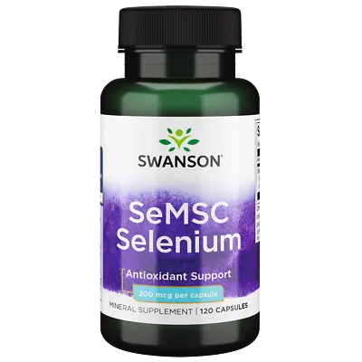 Swanson Semsc Selenium 200 Mcg 120 Capsules • $9.42