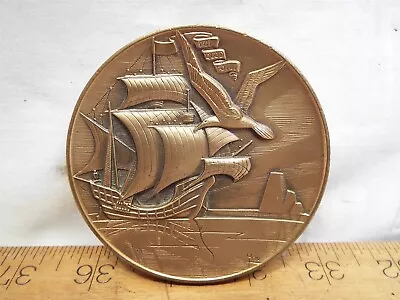 Medallic Art Co 1985 Bronze Calendar Medal By Marcel Jovine Liberty Ship Snakes • $59.99