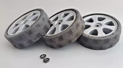 £11.99 • Buy Qualcast M2E123M  Lawnmower Wheels X 3 Spare Parts