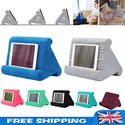 Multi-Angle Soft Pillow Lap Stand Phone Cushion Laptop For IPad Holder Tablet UK • £9.59