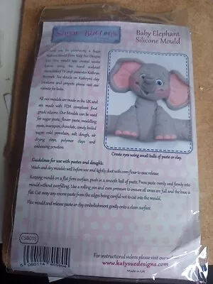 Katie Sue Sugar Buttons Baby Elephant Mould • £7