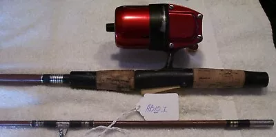 Vintage Bronson True Temper Uni Spin 63l Rod Reel  6'' Rod Nice Working Lotab10t • $94.46