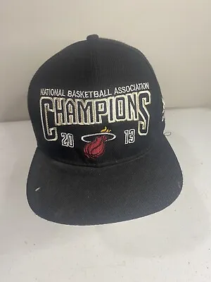 Miami Heat 2013 NBA Champions Official Locker Room Adidas Cap Hat Air Jordan • $17.97