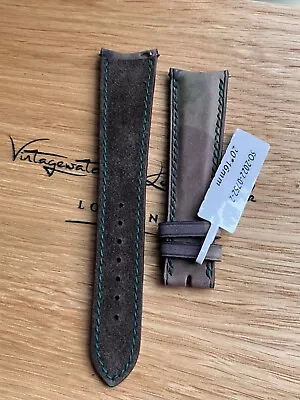 Wrist Watch Strap Italian Leather Cambo/suede Curved End Easy Change Pin 20/16mm • £150