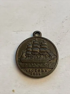 1905 CENTENARY NELSON MEDAL SHIPS COPPER FROM HMS VICTORY FOUDROYANT (5p Size) • £39.99