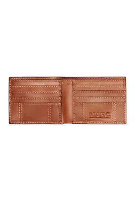 Marc New York Burnished Leather Bifold Wallet Tan *NEW* *FREE Shipping* • $44