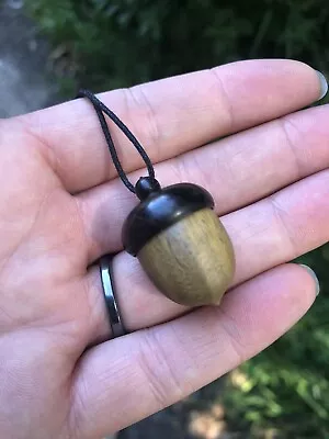 £7.25 • Buy Acorn Stash Trinket Pendant Necklace Screw Lid