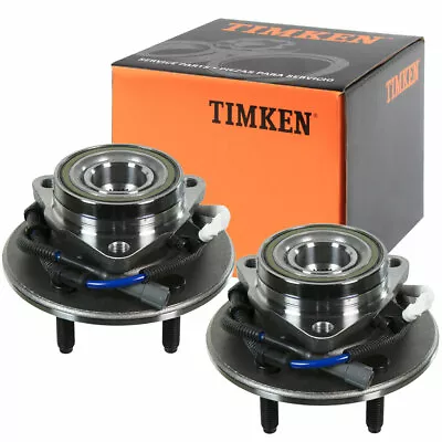 4WD TIMKEN Front Wheel Bearing And Hub Assembly Pair For 00-04 F150 Truck W/ ABS • $139.47