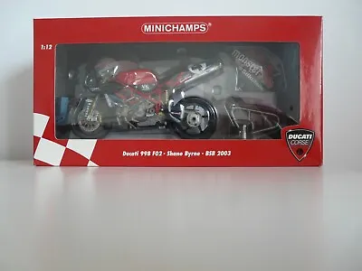 Minichamps 1:12 Shane Byrne 2003 Signed Ducati 998 F02 122031204 • £189.99