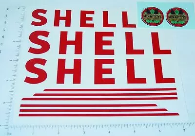 Otaco Minnitoys Shell Tanker Truck Sticker Set MN-008 • $22